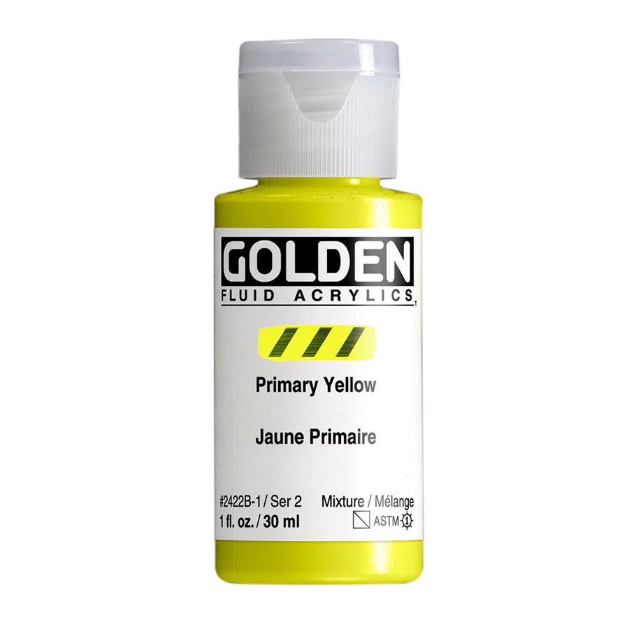 Golden Fluid Acrylfarbe Primargelb 30 ml