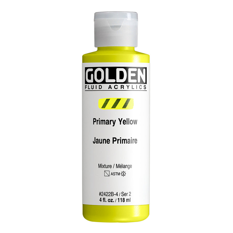 Golden Fluid Acrylfarbe Primargelb 118 ml