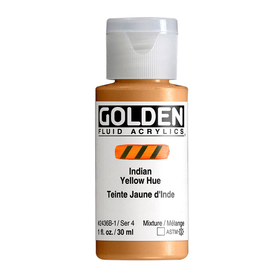 Golden Fluid Acrylfarbe Indiengelb Farbton 30 ml