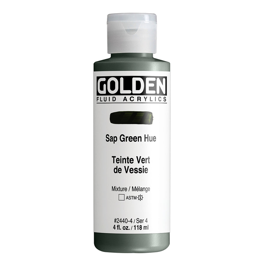 Golden Fluid Acrylfarbe Saftgrun Farbton 118 ml