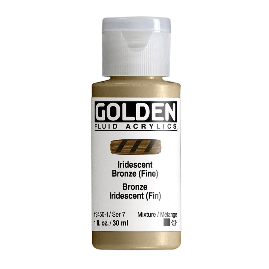 Golden Fluid Acrylfarbe Irisierende Bronze (Fein) 30 ml