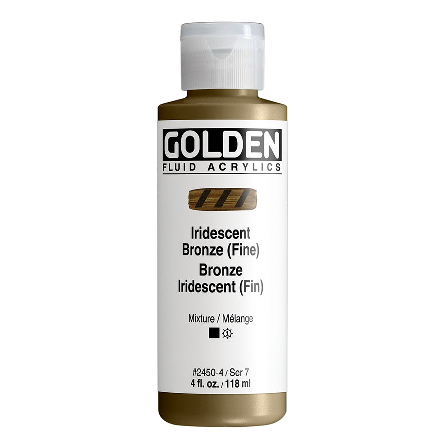 Golden Fluid Acrylfarbe Irisierende Bronze (Fein) 118 ml