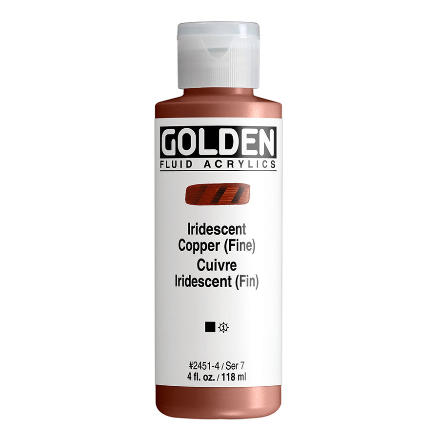 Golden Fluid Acrylfarbe Irisierende Kupfer (Fein) 118 ml