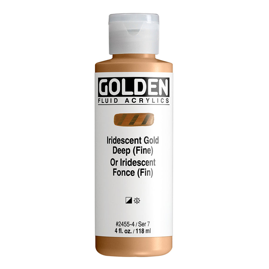 Golden Fluid Acrylfarbe Irisierende Tiefgold (fein) 118m