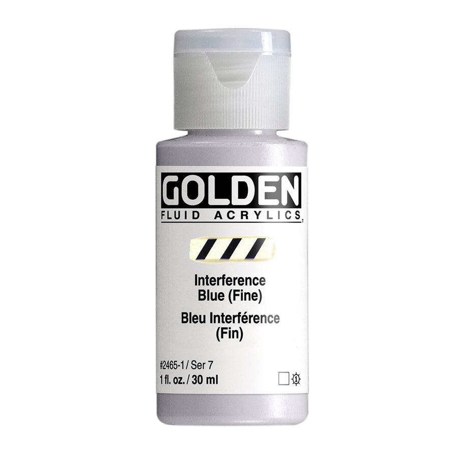 Golden Fluid Acrylfarbe Interferenz Blau (Fein) 30 ml