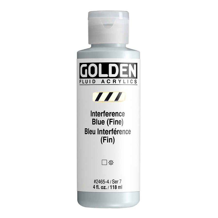 Golden Fluid Acrylfarbe Interferenz Blau (Fein) 118 ml