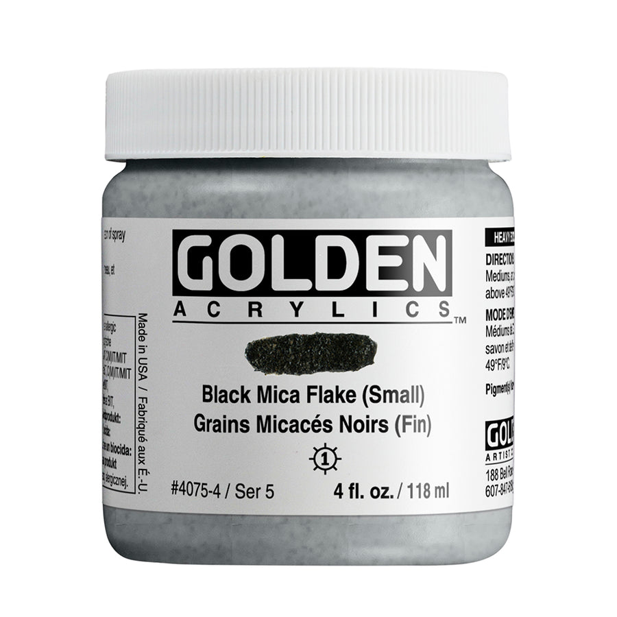 Golden Heavy Body Acrylfarbe Schwarzglimmerflocke 118 ml