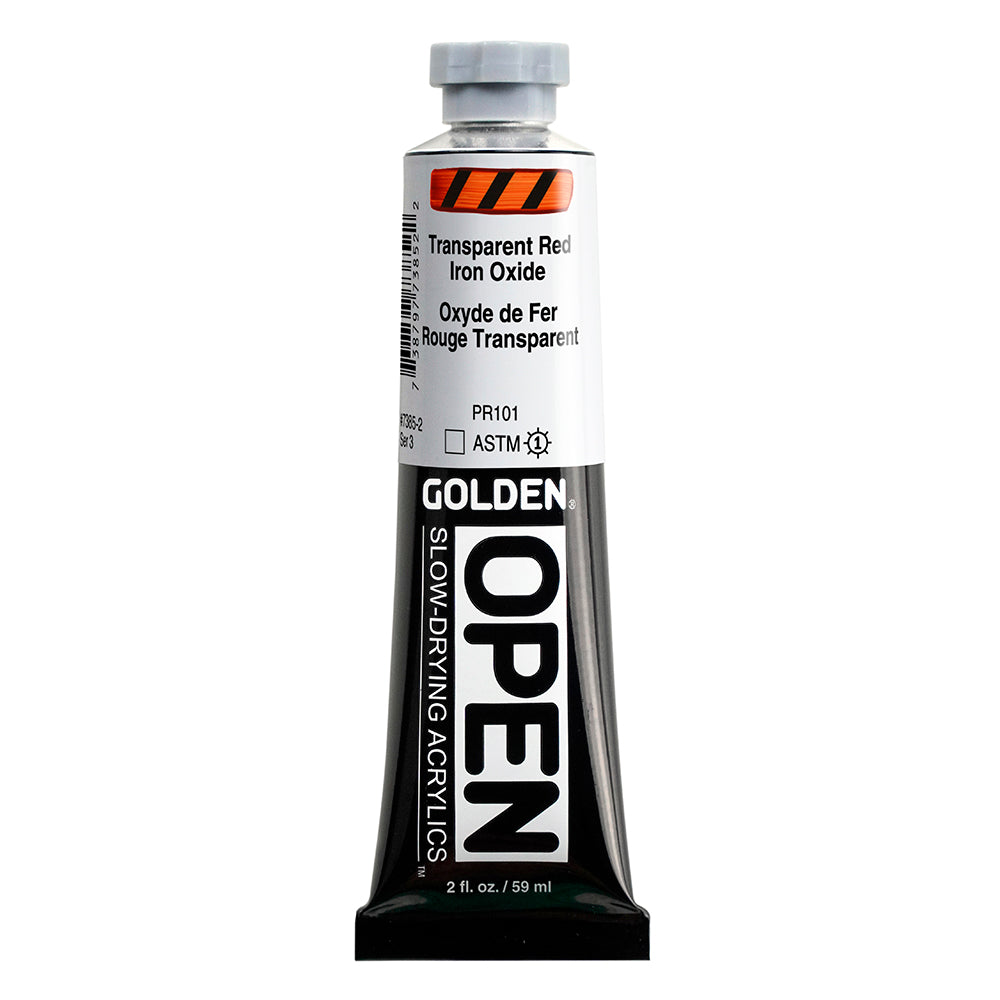 Golden OPEN Acrylfarbe Eisenoxid Rot Transparent 59 ml