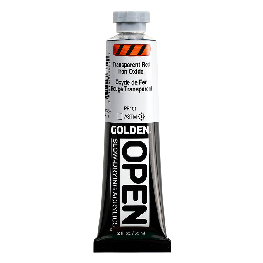 Golden OPEN Acrylfarbe Eisenoxid Rot Transparent 59 ml