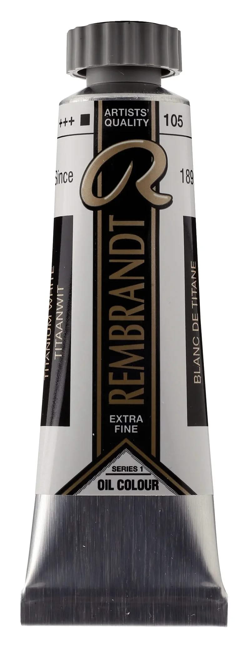 Rembrandt Ölfarbe Tube 40 ml Titanweiß (Safloröl) 105 - Kidis Art