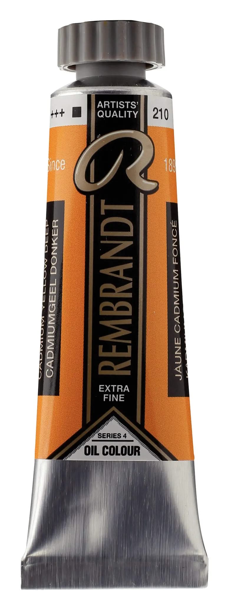 Rembrandt Ölfarbe Tube 15 ml Kadmiumgelb Dunkel 210 - Kidis Art