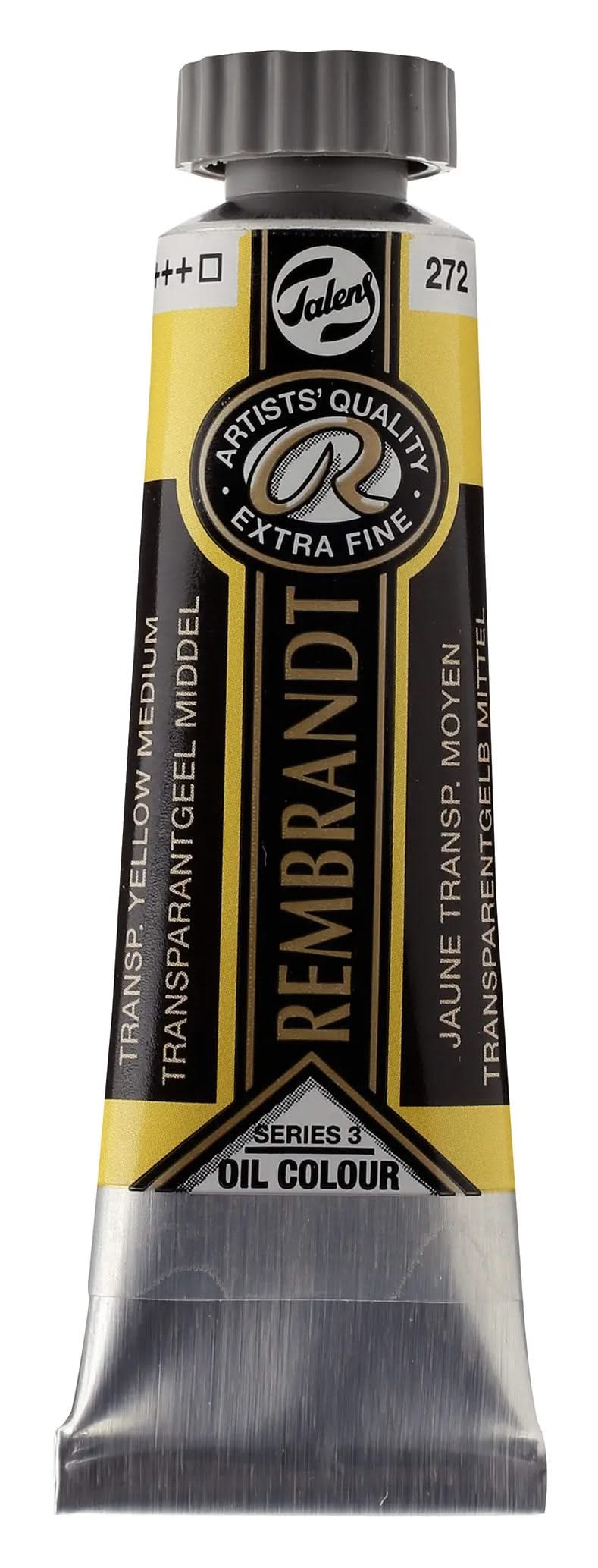 Rembrandt Ölfarbe Tube 15 ml Transparentgelb Mittel 272 - Kidis Art