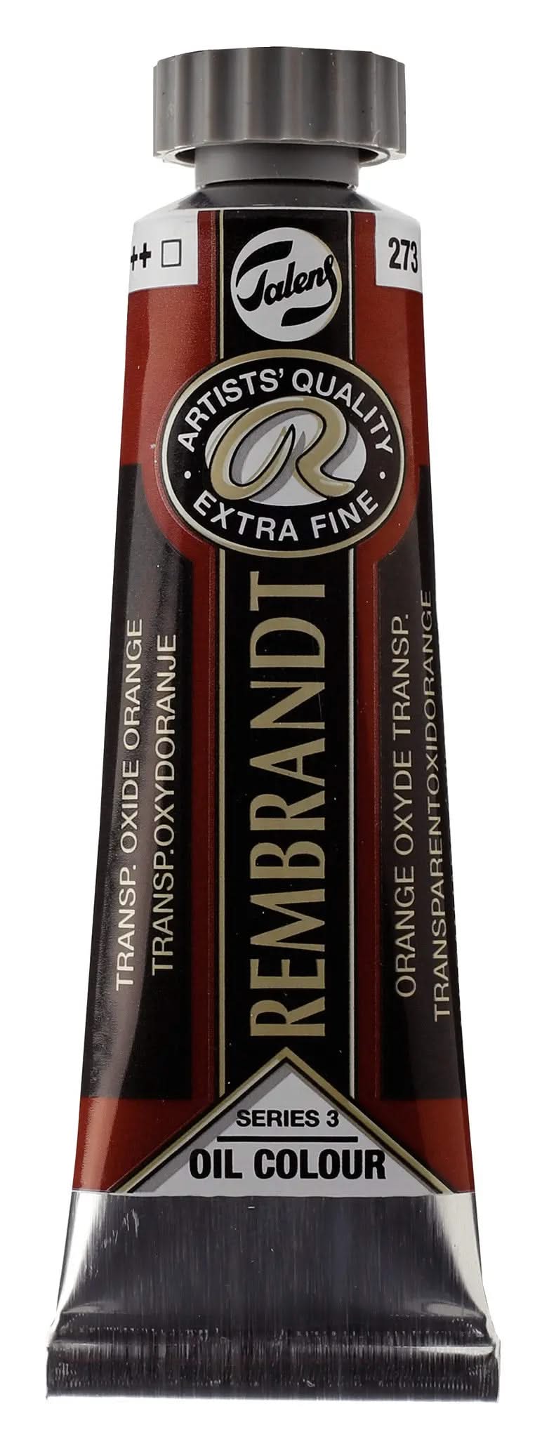 Rembrandt Ölfarbe Tube 15 ml Transparentoxidorange 273 - Kidis Art