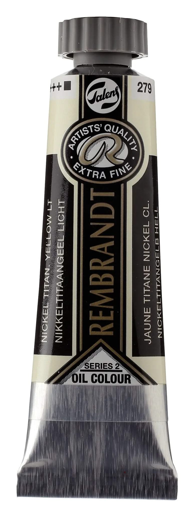 Rembrandt Ölfarbe Tube 15 ml Nickeltitangelb Hell 279 - Kidis Art
