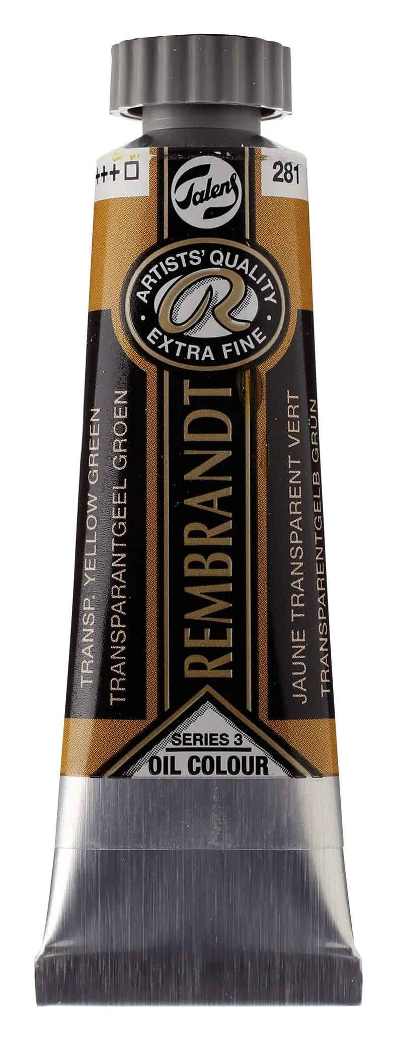Rembrandt Ölfarbe Tube 15 ml Transparentgelb Grün 281 - Kidis Art