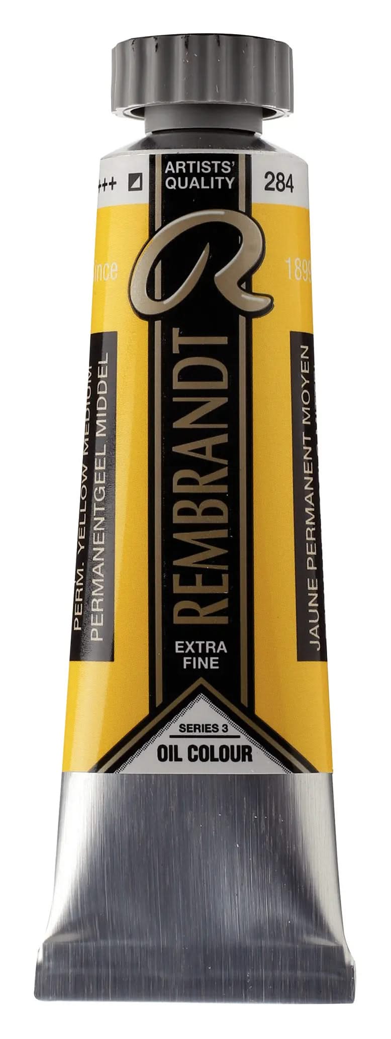 Rembrandt Ölfarbe Tube 15 ml Permanentgelb Mittel 284 - Kidis Art