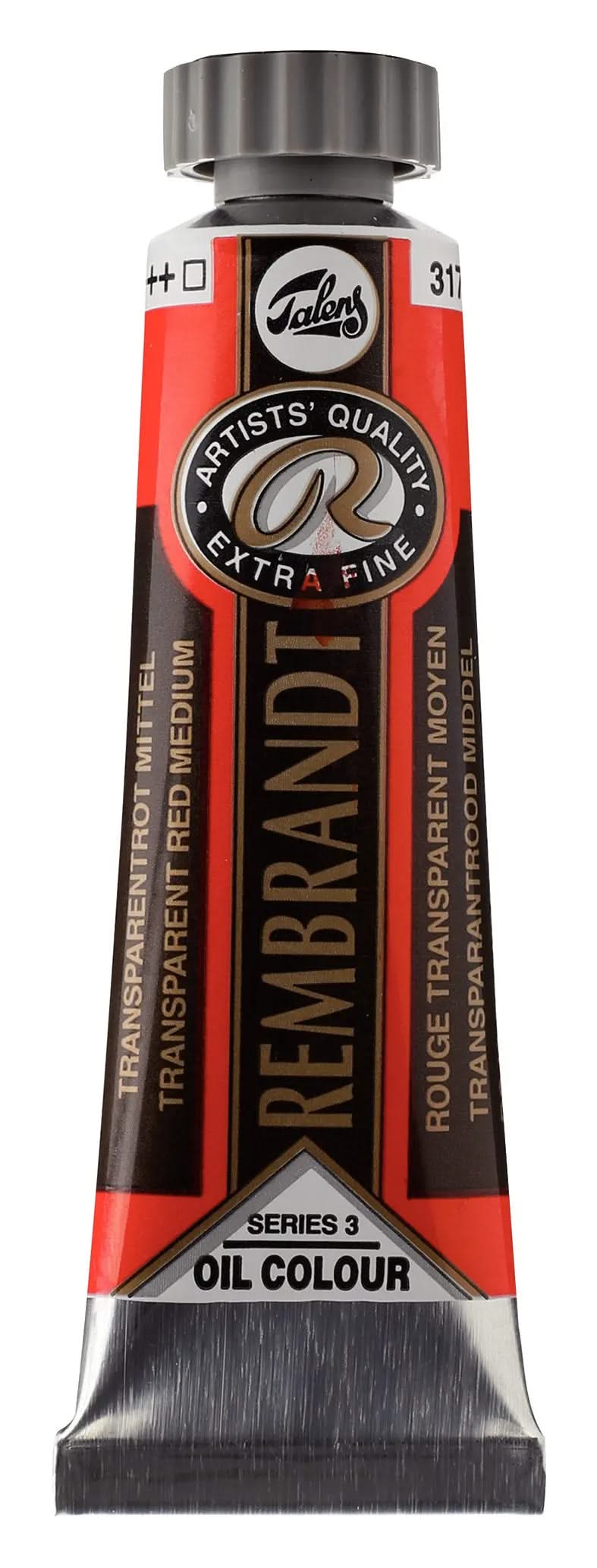 Rembrandt Ölfarbe Tube 15 ml Transparentrot Mittel 317 - Kidis Art