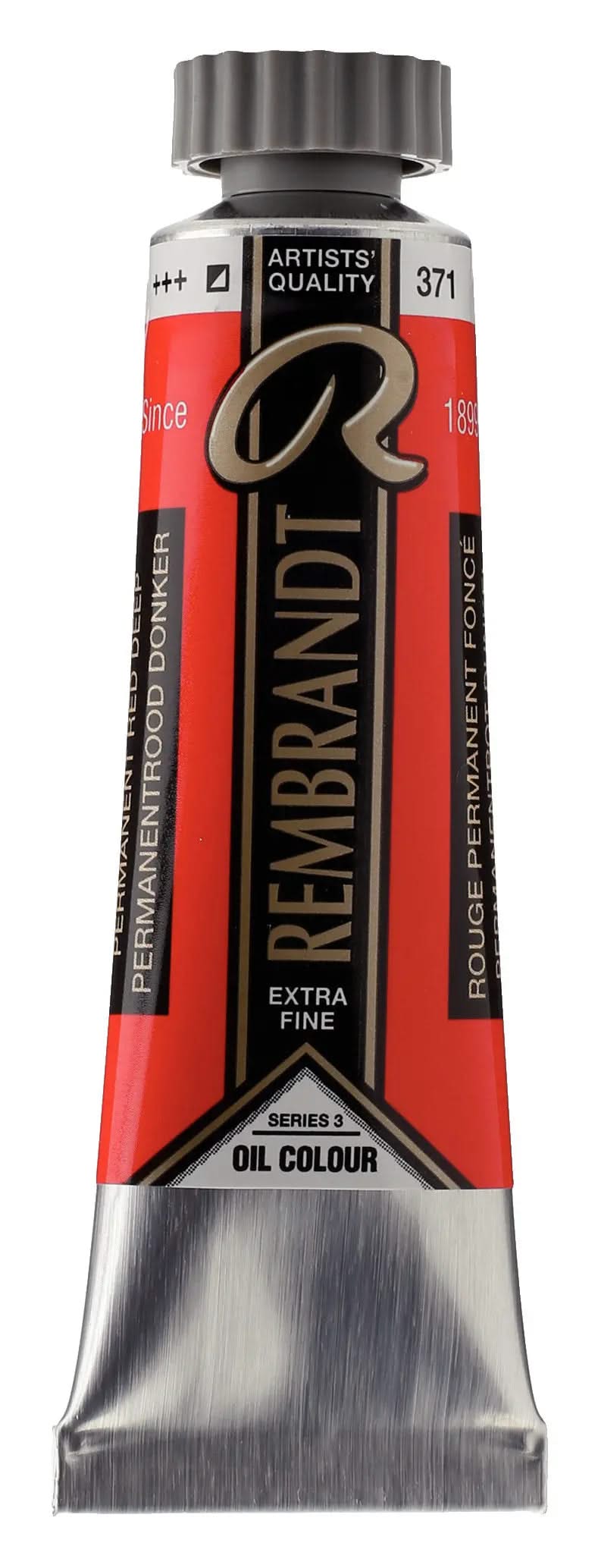 Rembrandt Ölfarbe Tube 15 ml Permanentrot Dunkel 371 - Kidis Art