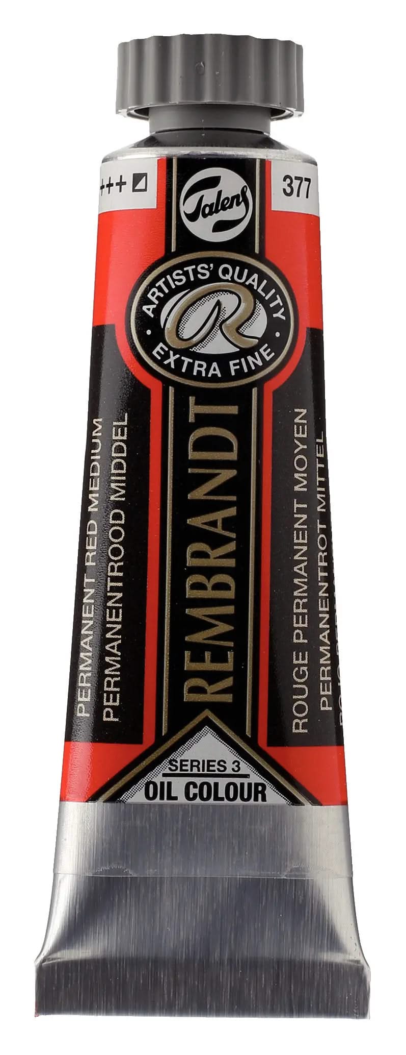 Rembrandt Ölfarbe Tube 15 ml Permanentrot Mittel 377 - Kidis Art