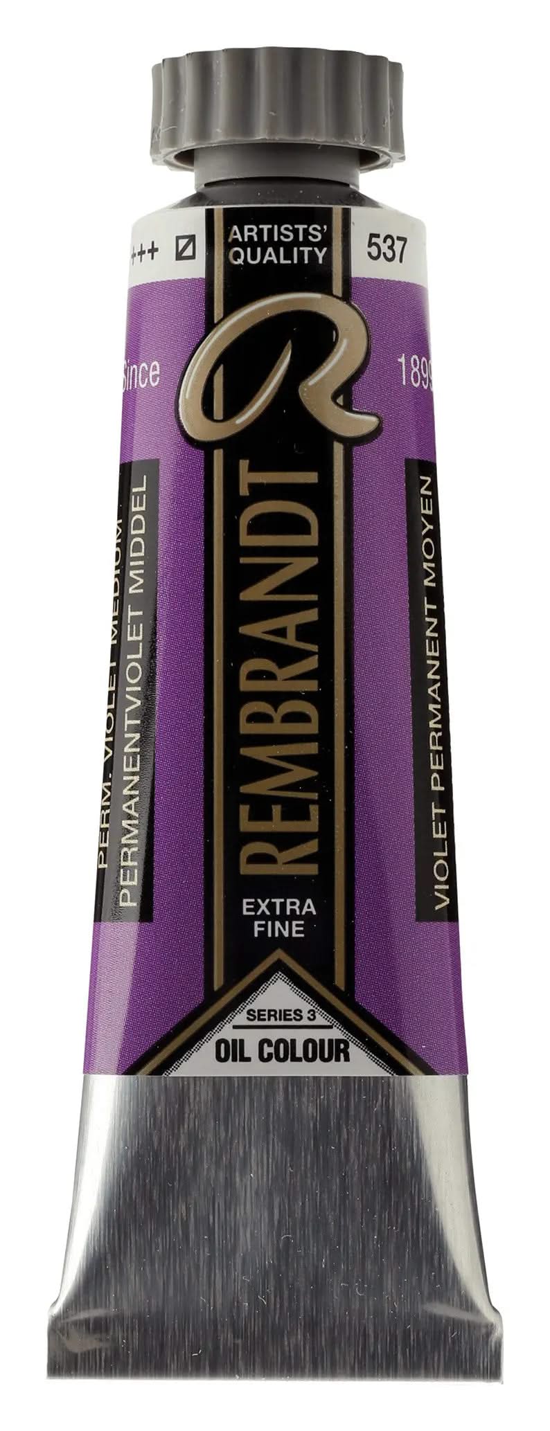 Rembrandt Ölfarbe Tube 15 ml Permanentviolett Mittel 537 - Kidis Art