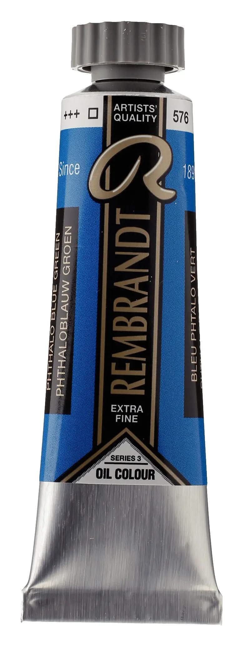 Rembrandt Ölfarbe Tube 15 ml Phthaloblau Grünlich 576 - Kidis Art