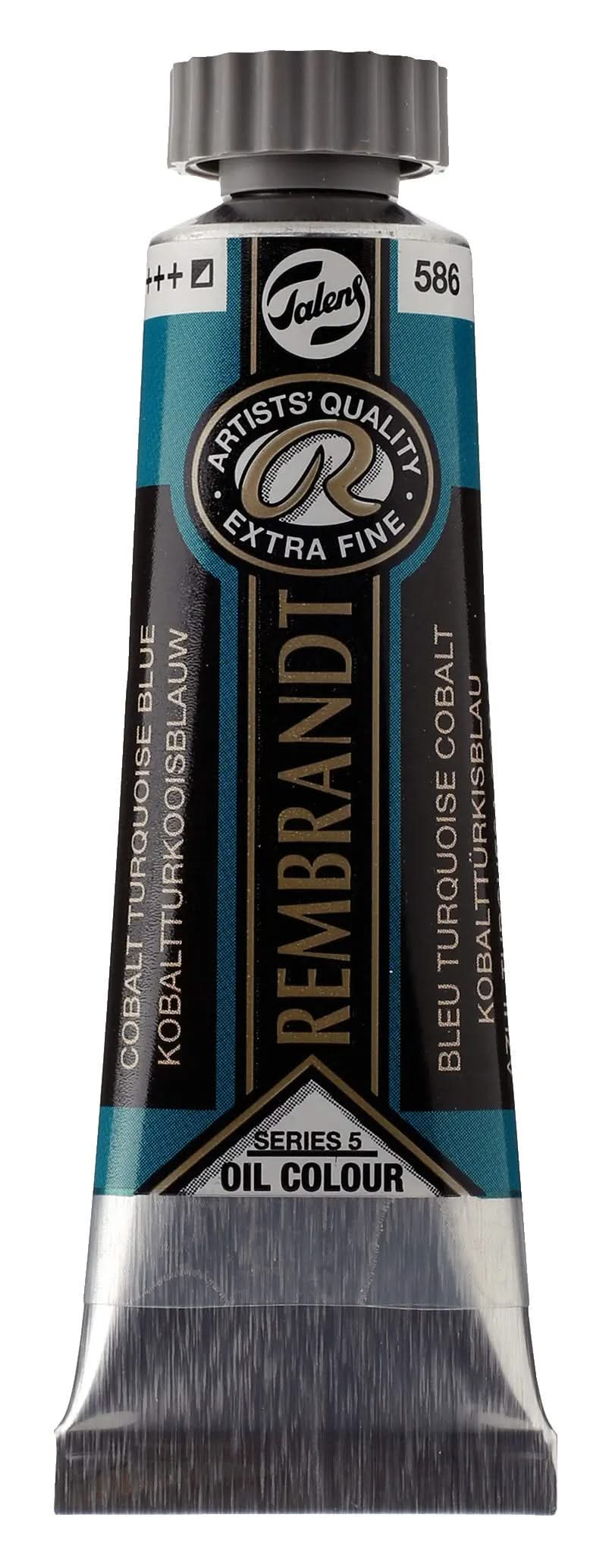 Rembrandt Ölfarbe Tube 15 ml Kobalttürkisblau 586 - Kidis Art
