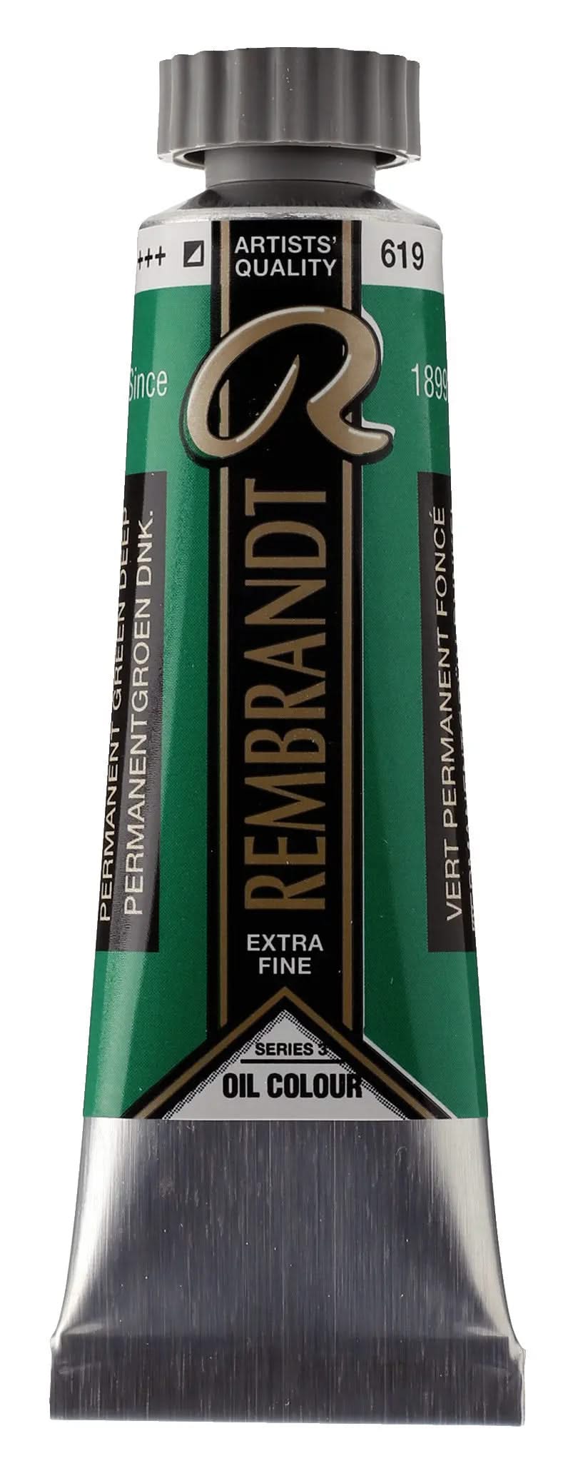Rembrandt Ölfarbe Tube 15 ml Permanentgrün Dunkel 619 - Kidis Art