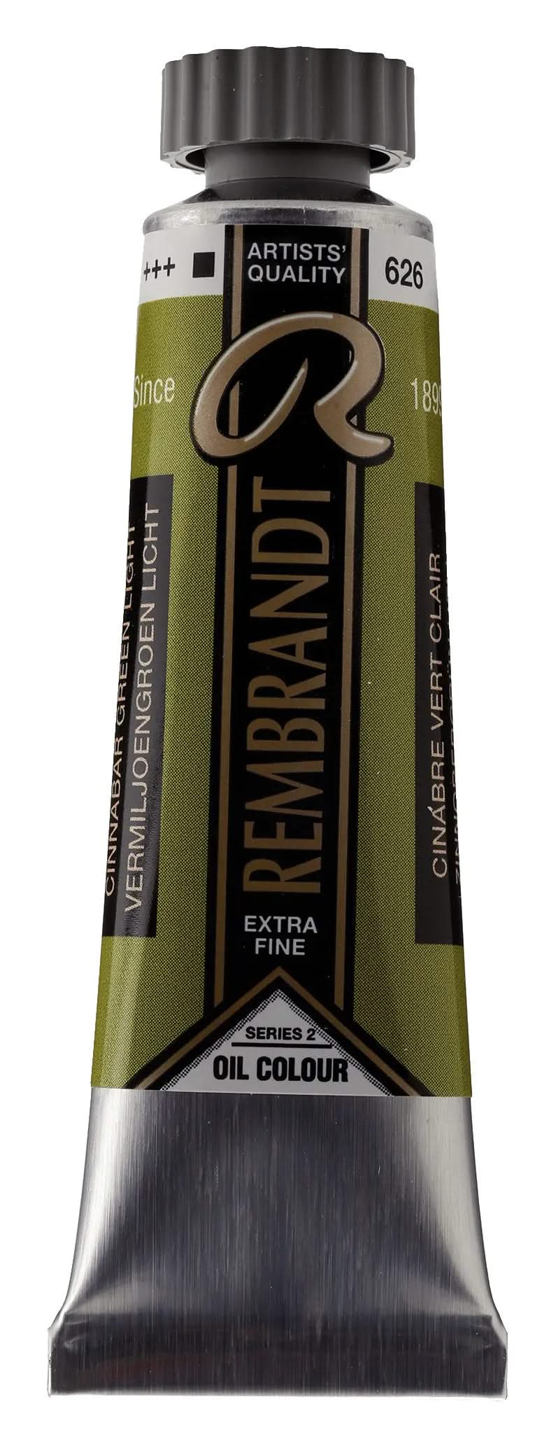 Rembrandt Ölfarbe Tube 15 ml Zinnobergrün Hell 626 - Kidis Art