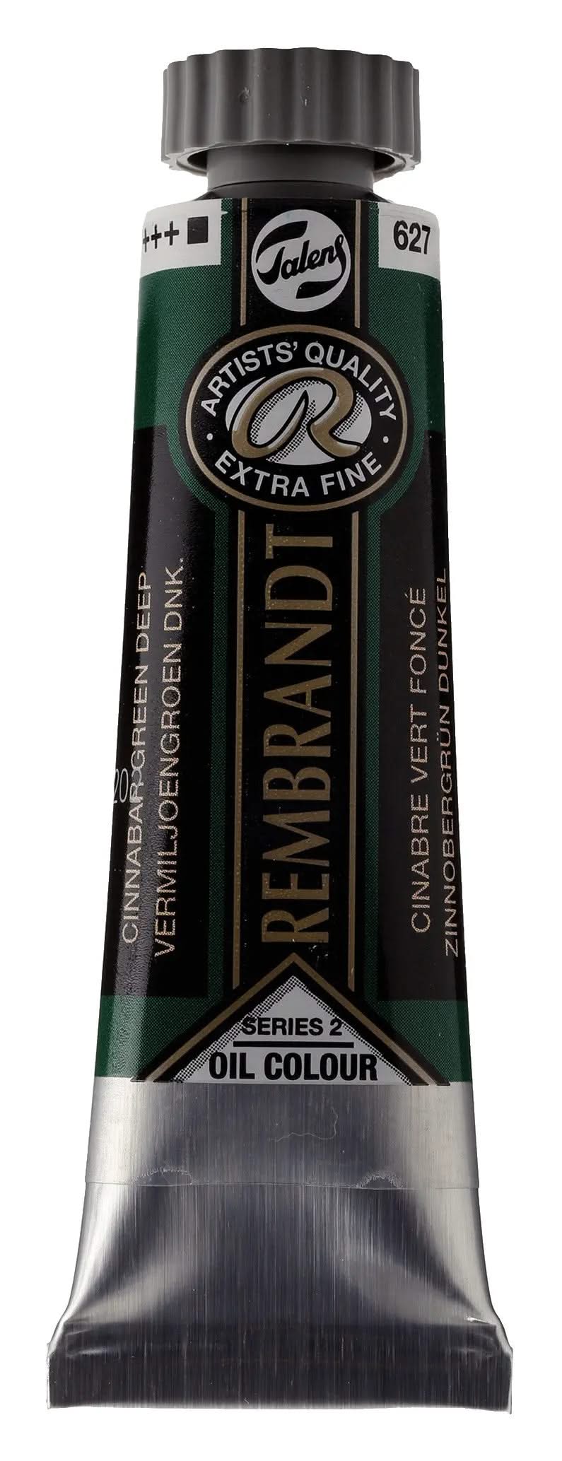 Rembrandt Ölfarbe Tube 40 ml Zinnobergrün Dunkel 627 - Kidis Art