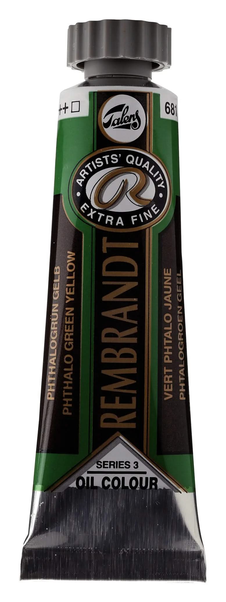 Rembrandt Ölfarbe Tube 15 ml Phthalogrün Gelb 681 - Kidis Art