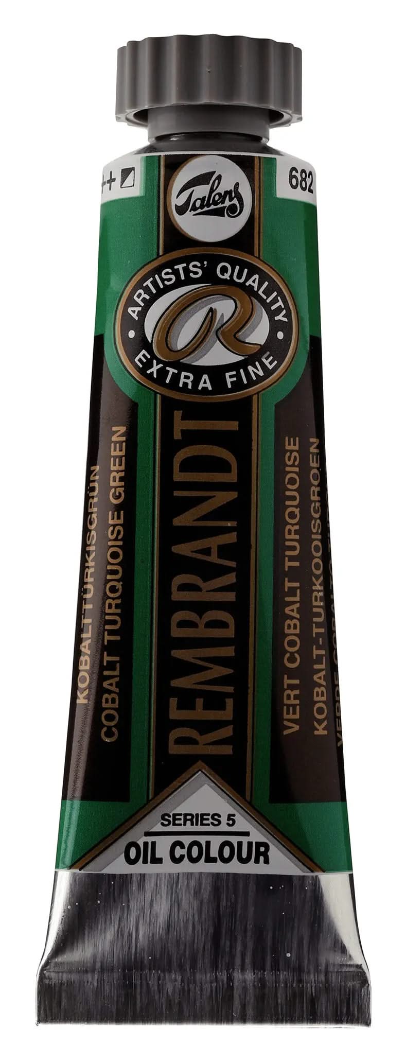 Rembrandt Ölfarbe Tube 15 ml Kobalttürkisgrün 682 - Kidis Art