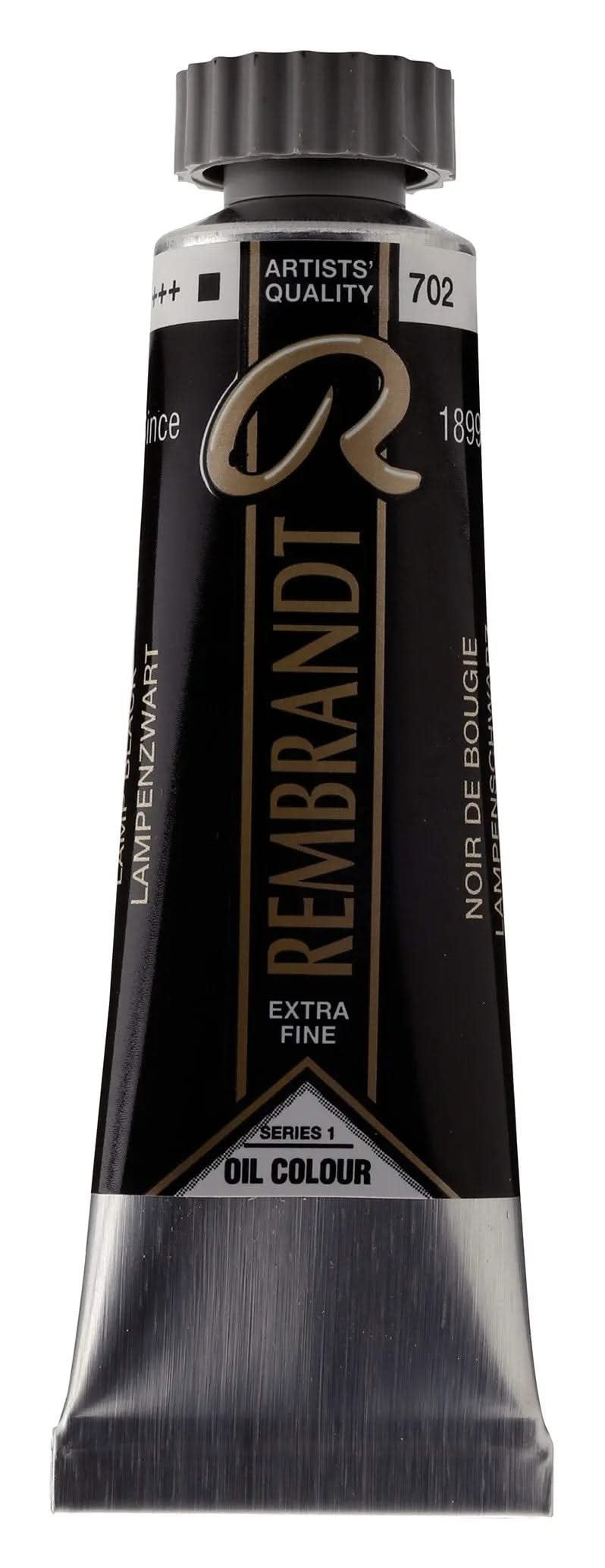 Rembrandt Ölfarbe Tube 15 ml Lampenschwarz 702 - Kidis Art