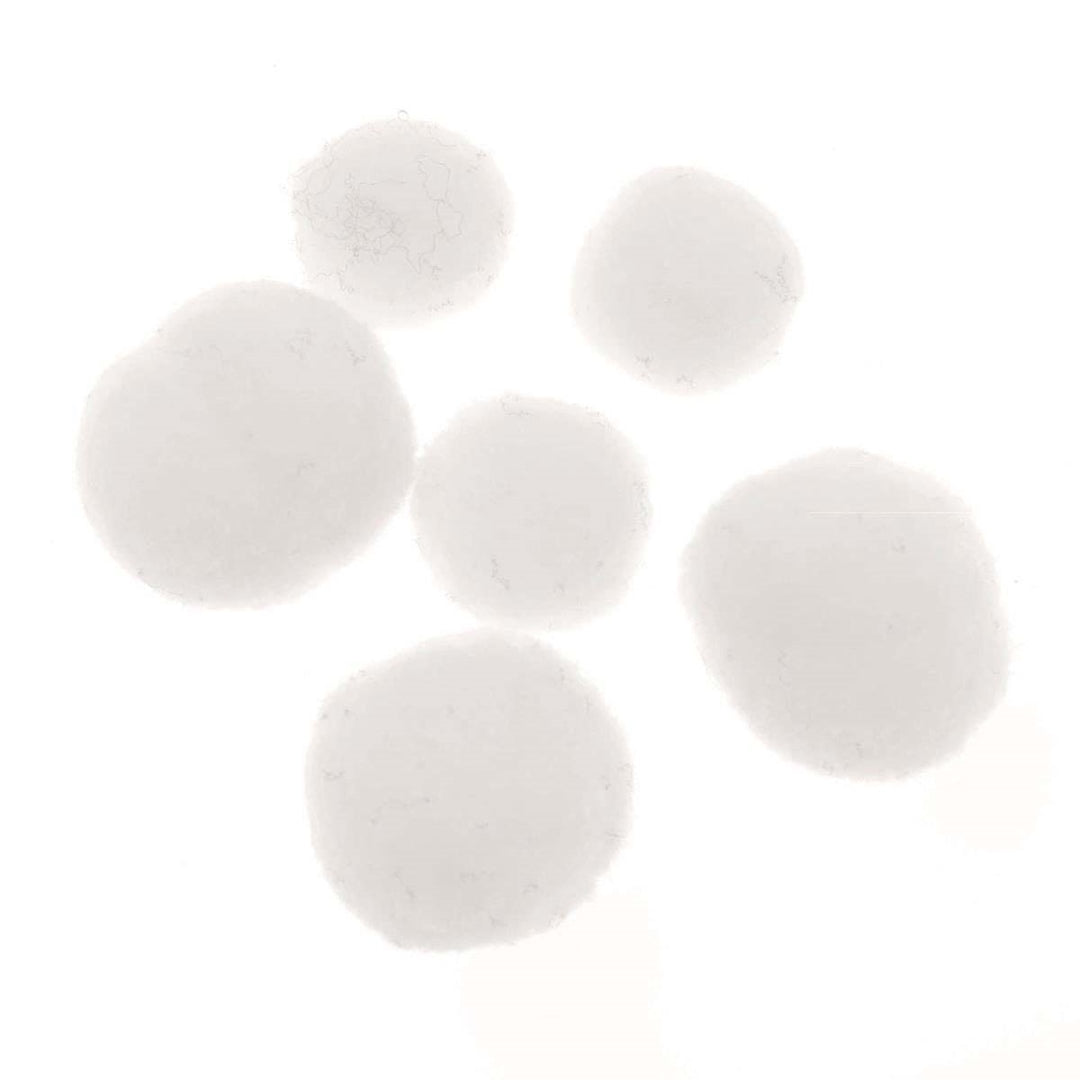 Pompon 15/20mm 70St weiss
