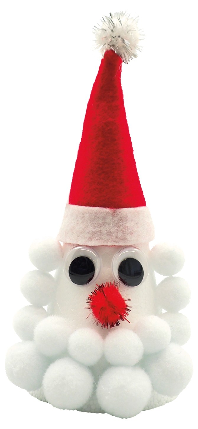 Pom-pom 15/20mm 70pz bianco