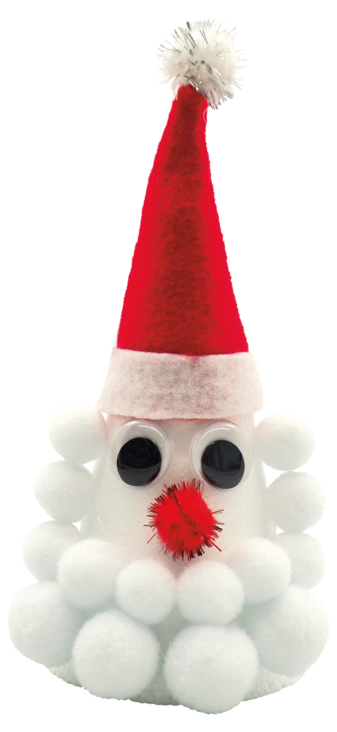 Pompon 15/20 mm 70 pièces blanc