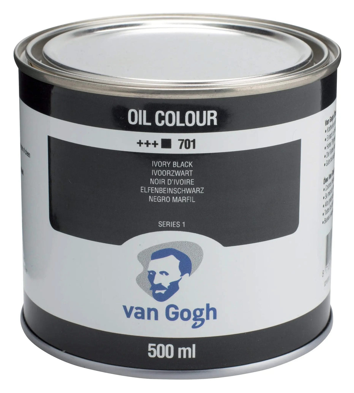Van Gogh Ölfarbe Dose 500 ml Elfenbeinschwarz 701 - Kidis Art