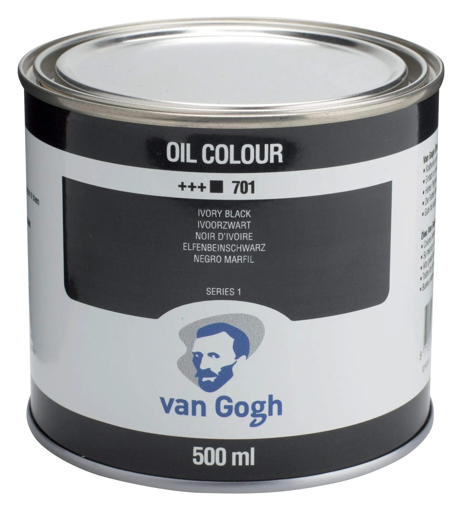 Van Gogh Ölfarbe Dose 500 ml Elfenbeinschwarz 701 - Kidis Art