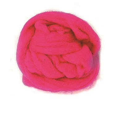 Schafwolle 50g pink 100% natur
