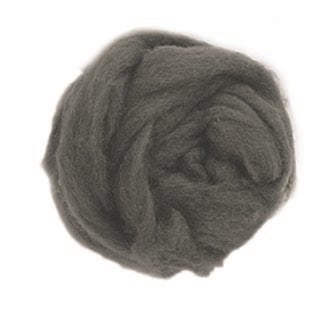 Schafwolle 50g silbergrau 100% natur