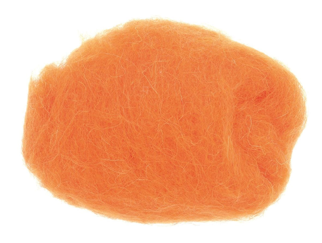 Schafwolle 30g orange 100% Wolle