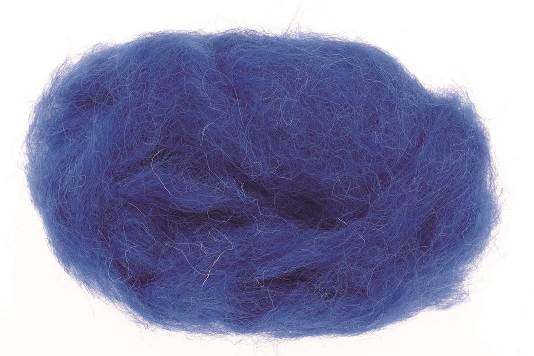Schafwolle 30g königsblau 100% Wolle
