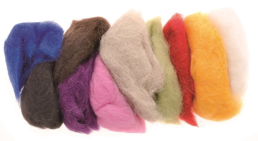 Schafwolle 10x10g mix