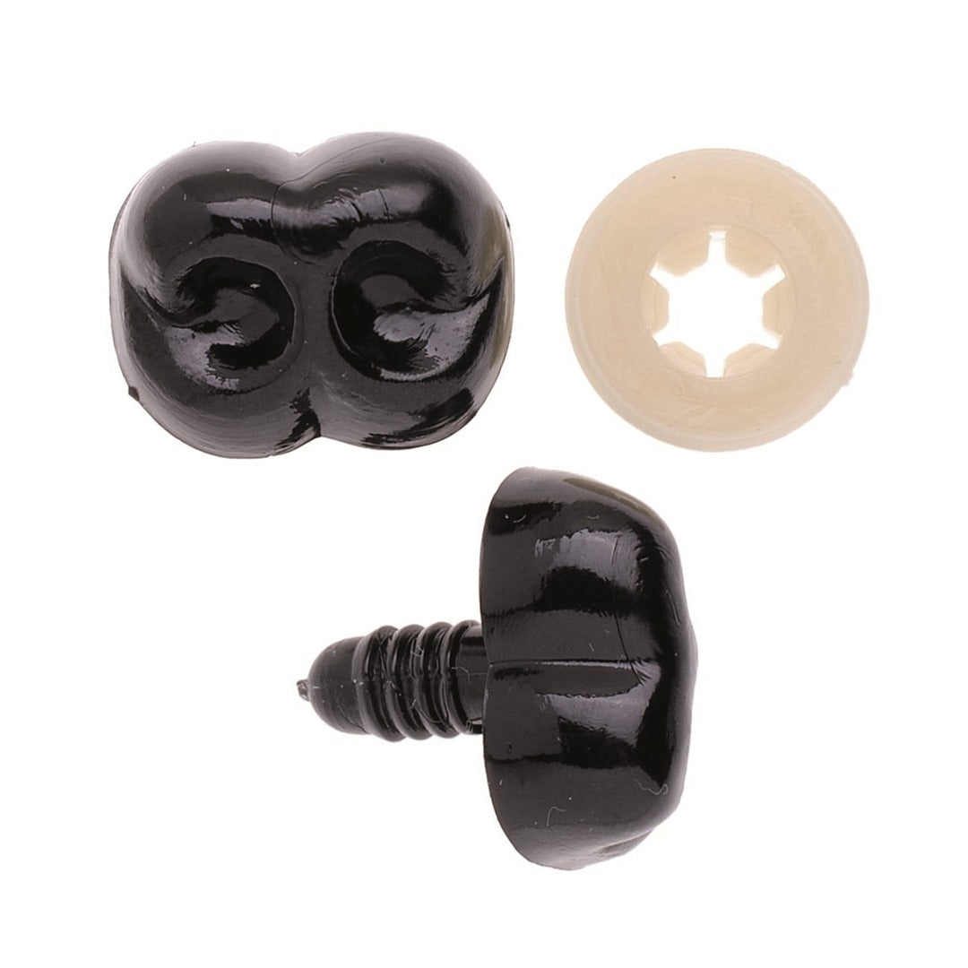 Nase, Kunststoff schwarz 15mm SB 1 Stück