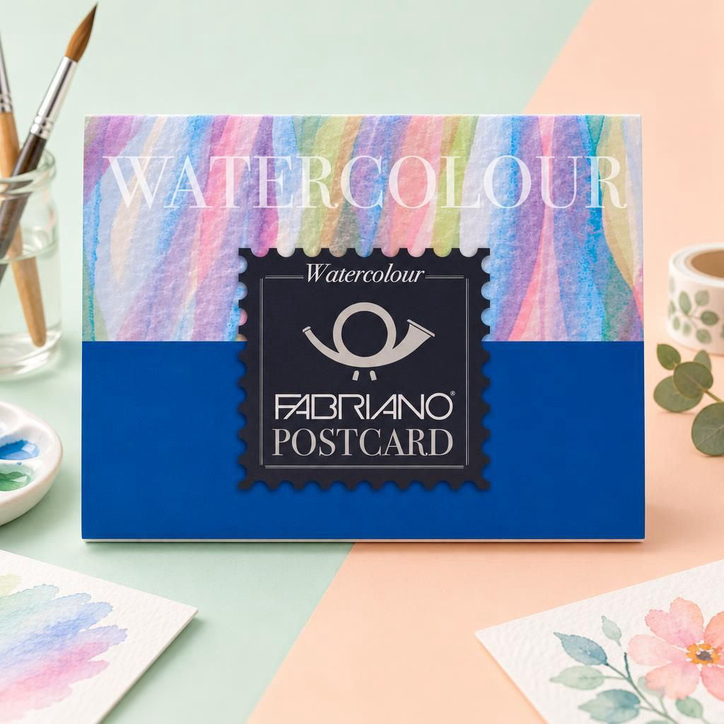 Generiert: [06c3bdfe-b43f-438c-88d2-fbe5d47daae0] Hauptbild – Fabriano Watercolour cold pressed Postkarten-Block - A6 - 300g - 20 Blatt
