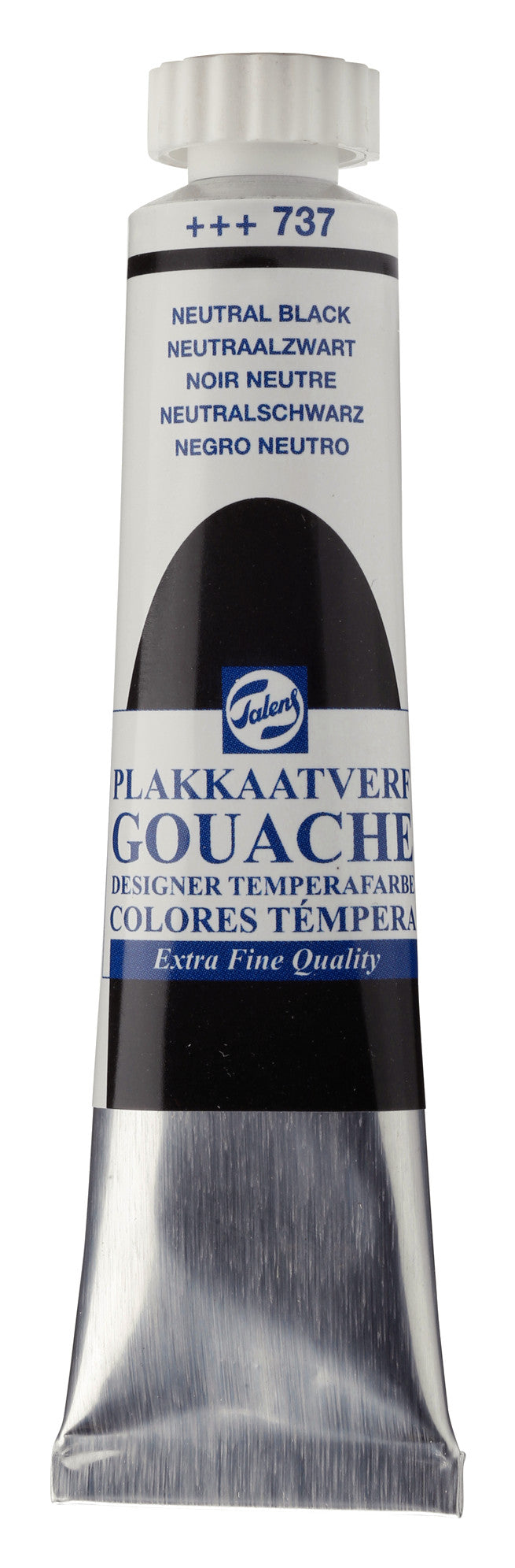 Talens Gouache Extra Fine Quality Tube 20 ml Neutralschwarz 737