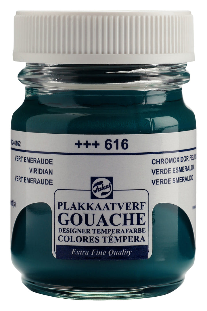 Talens Gouache Extra Fine Quality Flasche 50 ml Chromoxidgrün Feurig 616