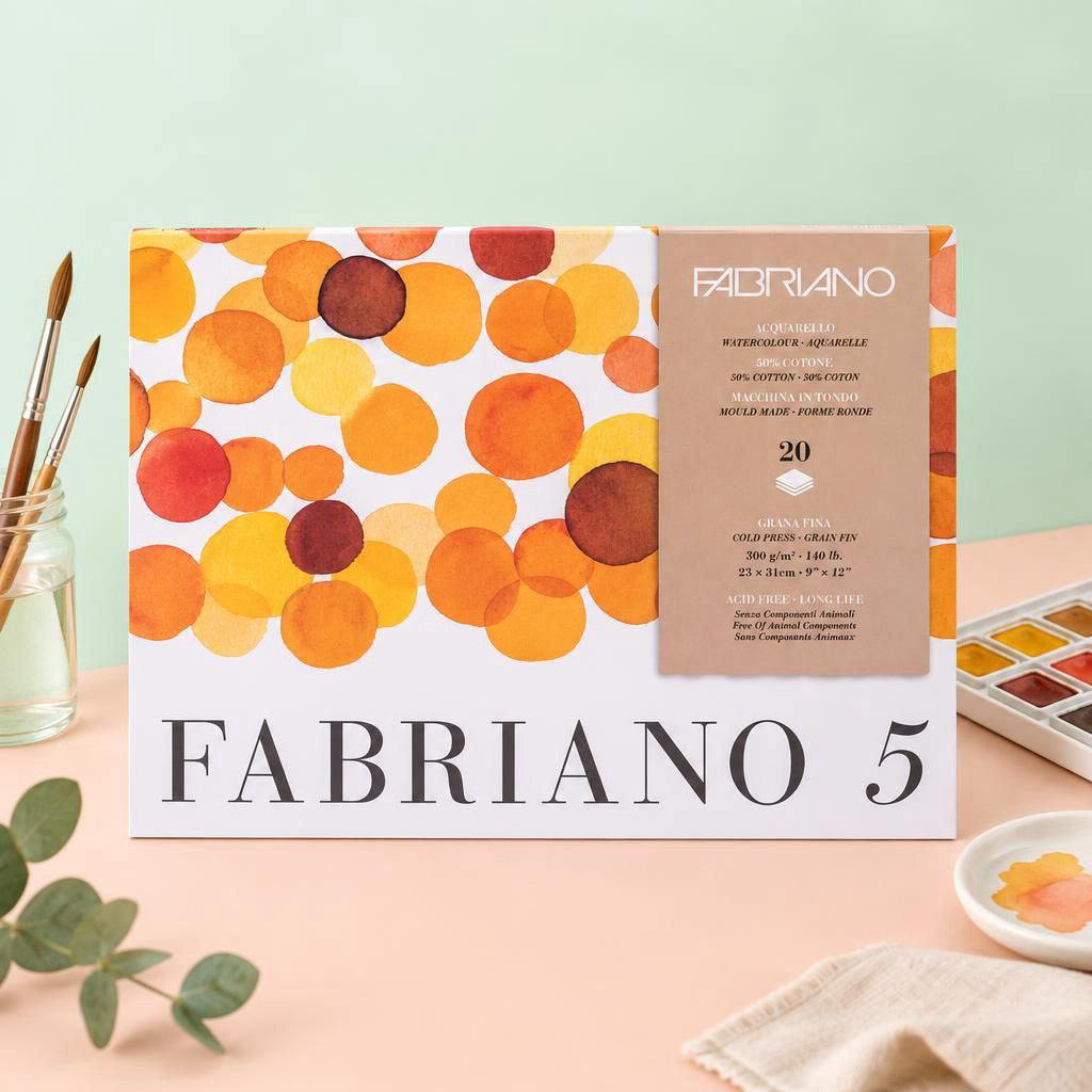 Generiert: [09c3af67-9f73-4f97-b6e0-54dcc8b78f33] Hauptbild – Fabriano 5 - Block - 31x41cm - 300g - 20 Blatt - rau