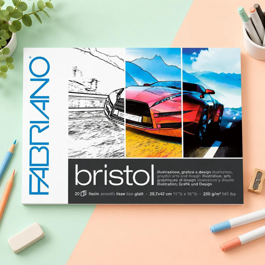 Generiert: [0e24c45c-614d-44cd-b7a2-c0791b2963b1] Hauptbild – Fabriano Bristol Block - A3 - 250g - 20 Blatt
