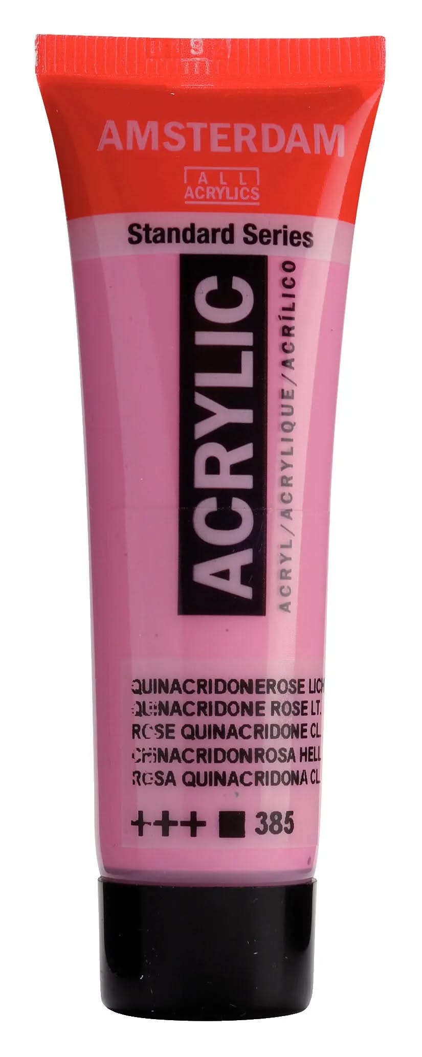 Amsterdam Standard Series Acrylfarbe Tube 20 ml Chinacridonrosa Hell 385 - Kidis Art