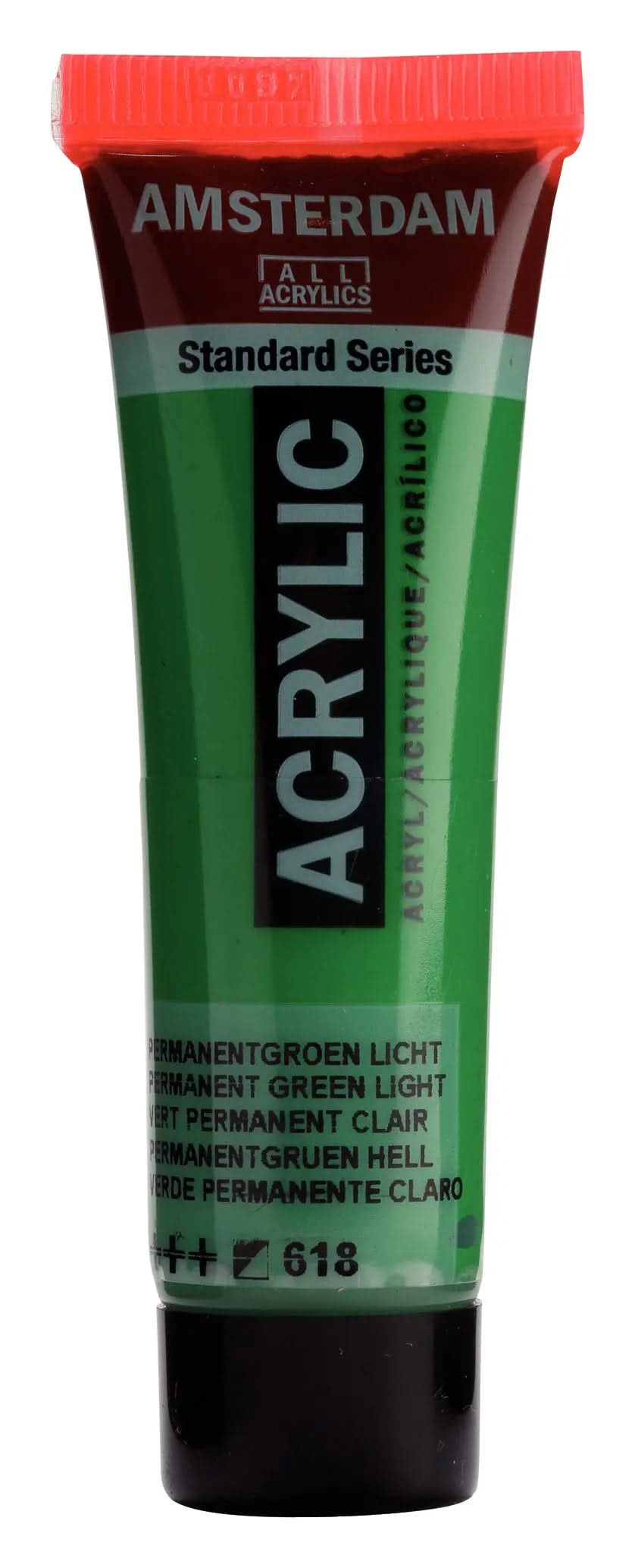Amsterdam Standard Series Acrylfarbe Tube 20 ml Permanentgrün Hell 618 - Kidis Art